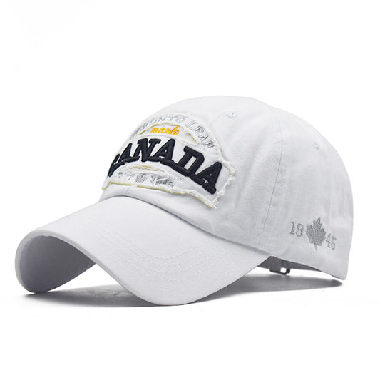 Unisex Basic Cotton Baseball Cap-Solid Colored Spring Summer Black White Red