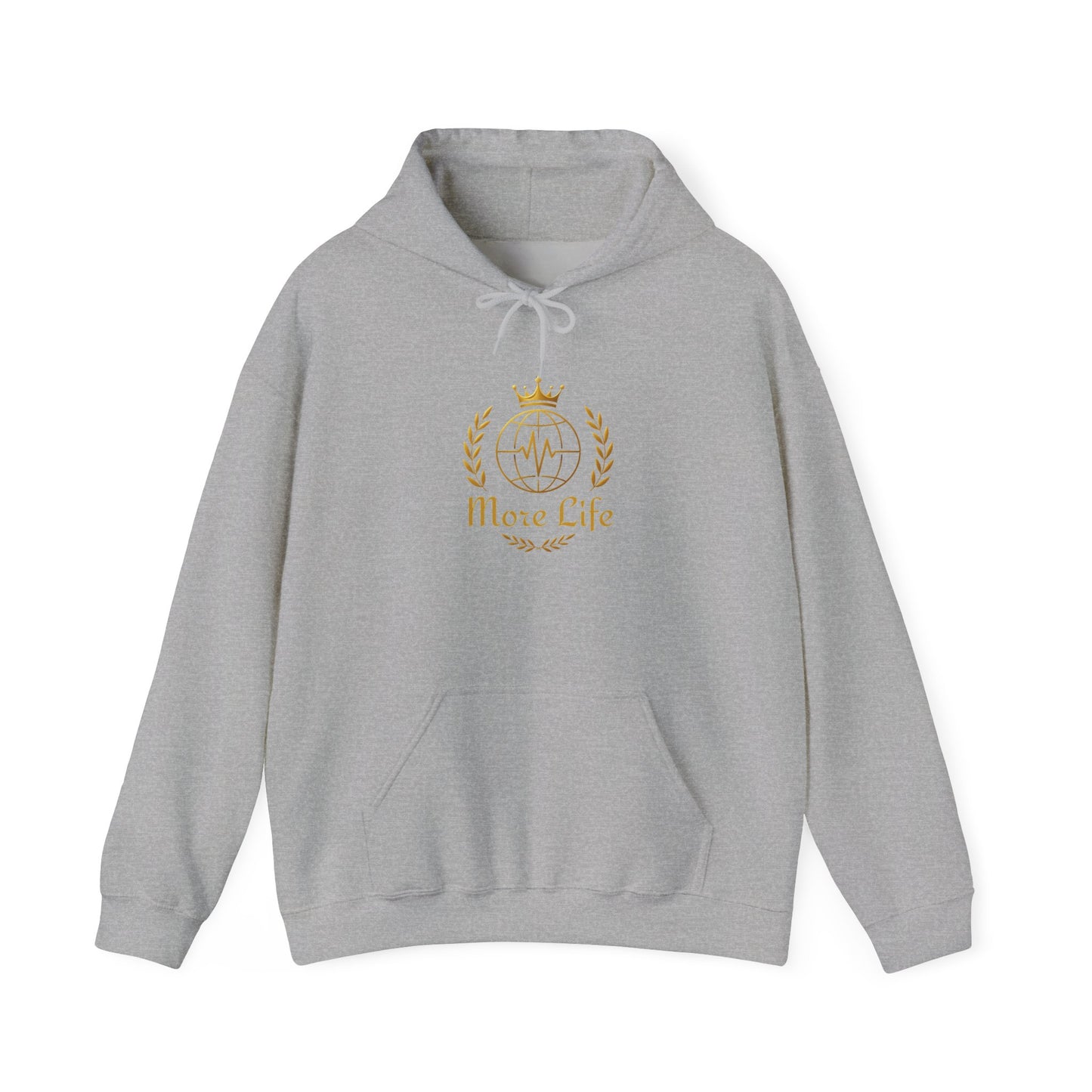 Hoodie — 'More Life' Gold Crown Emblem Pullover