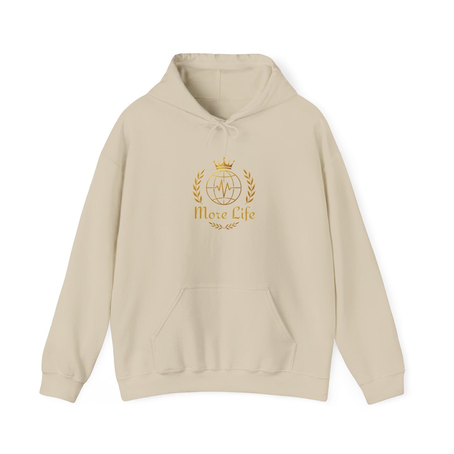 Hoodie — 'More Life' Gold Crown Emblem Pullover