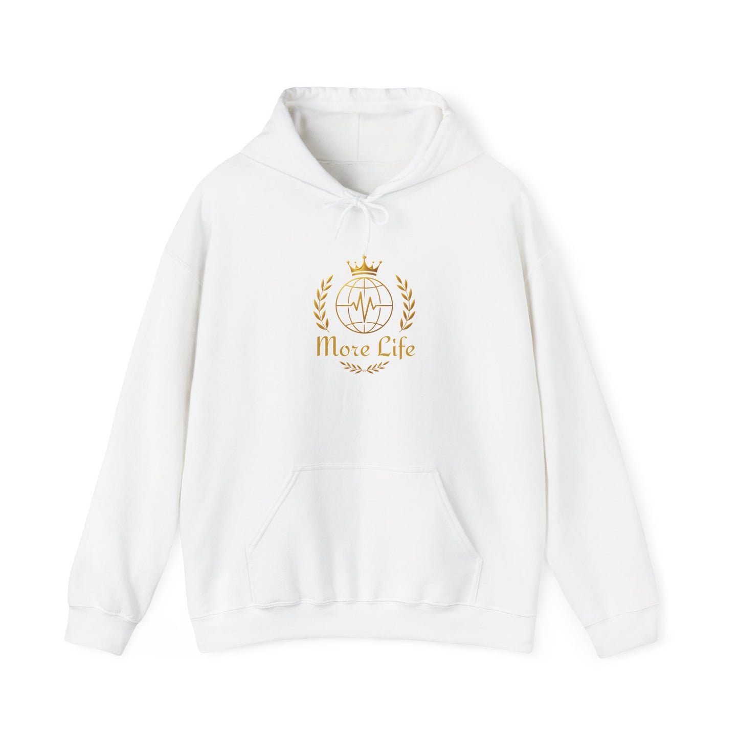Hoodie — 'More Life' Gold Crown Emblem Pullover