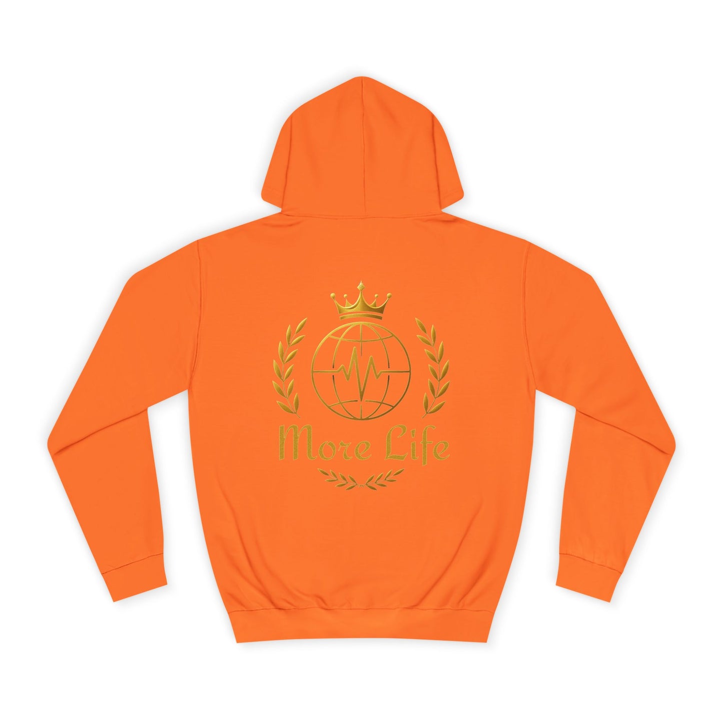 Hiker Emblem Hoodie — 'Friends Over Fans' Outdoor Adventure Pullover