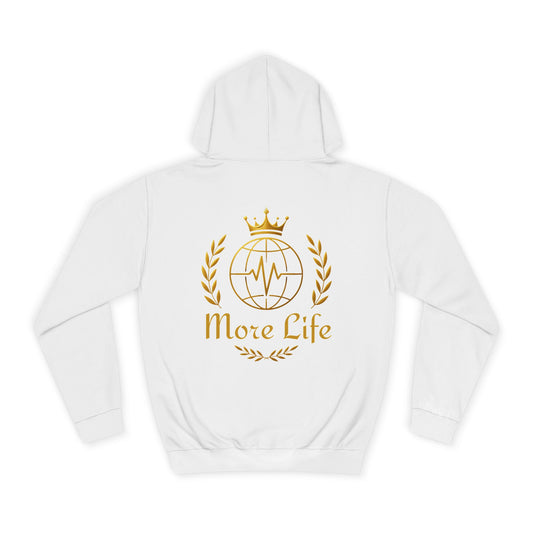 Hiker Emblem Hoodie — 'Friends Over Fans' Outdoor Adventure Pullover